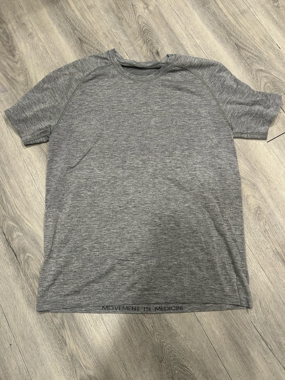 lululemon athletica Gray Heather Short Sleeve Performance Tee